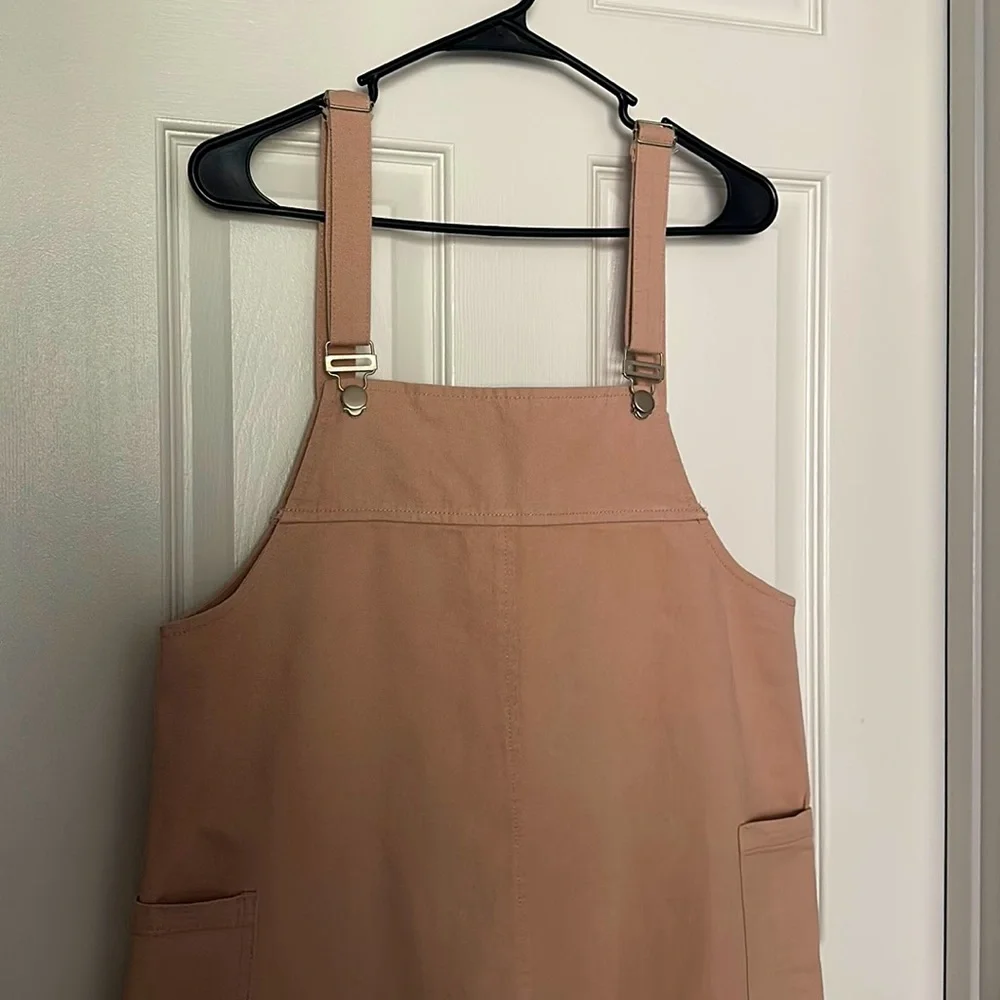 Altar’d State Blush Overall Dress Size Medium - Picture 2 of 4